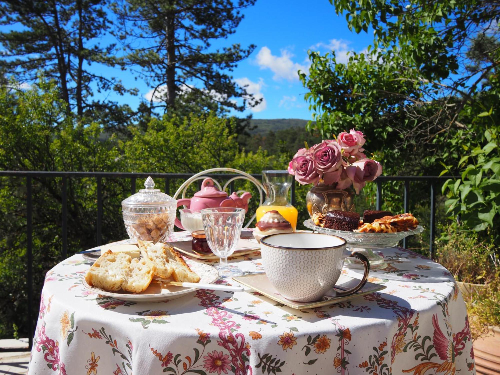 Chambre Familiale Avec Terrasse Aux Portes Du Verdon Apartment Trigance Bagian luar foto